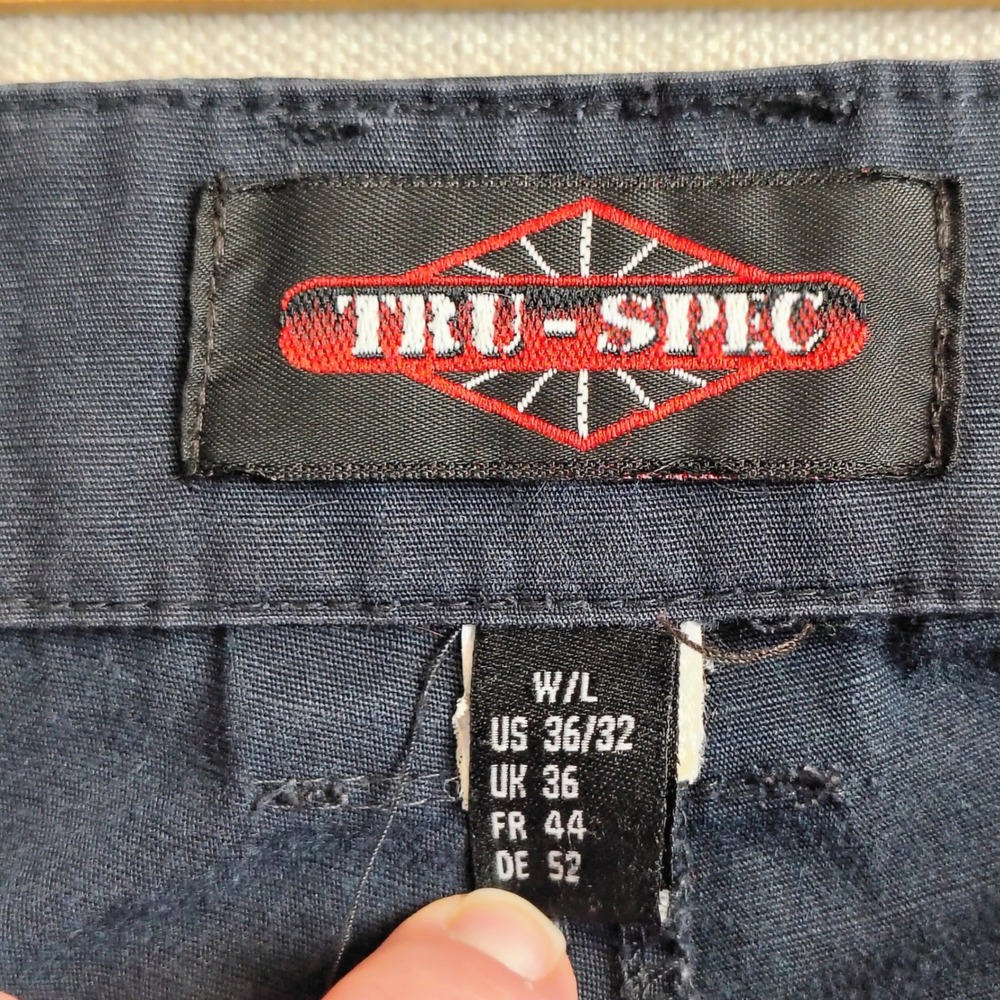 Tru-Spec Mens 36/32 Tactical Ripstop Pants Black Utility Gorpcore Workwear - Picture 9 of 14